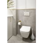 Set WC-Becken Geberit Smyle 500.208.01.1, Toilletensitz Geberit Smyle Square 500.240.01.1