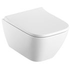 Set WC-Becken Geberit Smyle Square 500.379.01.8, Toilletensitz Geberit Smyle Square 500.240.01.1