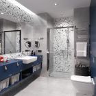 Set WC-Becken Geberit Smyle Square 500.379.01.8, Toilletensitz Geberit Smyle Square 500.240.01.1