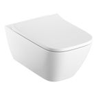 Set WC-Becken Geberit Smyle Square 500.208.01.8, Toilletensitz Geberit Smyle Square 500.240.01.1