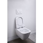 Set WC-Becken Geberit Smyle Square 500.208.01.8, Toilletensitz Geberit Smyle Square 500.240.01.1