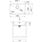 Set Granitspüle Franke Maris 125.0687.259, Küchenarmatur Franke Lina 115.0693.230