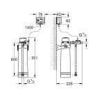 Set Wasserhahn mit Wasserfilter Grohe Blue 30601DC0, Untertischfilter Grohe Blue 40875000