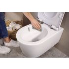 Set WC-Becken Hansgrohe EluPura S 62024450, Toilletensitz Hansgrohe EluPura Original S 60148450
