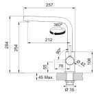 Set Stahlspüle Franke Box 127.0369.916, Küchenarmatur Franke Lina 115.0693.230