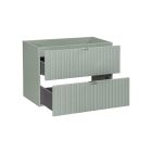 Set Kabinett Comad Line Reed Green LINE REED GREEN D 82-80-2S, Arbeitsplatte Comad Nova Oak NOVA OAK A 89-80