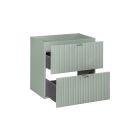 Set Kabinett Comad Line Reed Green LINE REED GREEN D 82-60-2S, Arbeitsplatte Comad Nova Oak NOVA OAK A 89-60