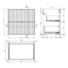 Set Kabinett Comad Line Reed Green LINE REED GREEN D 82-60-2S, Arbeitsplatte Comad Nova Oak NOVA OAK A 89-60
