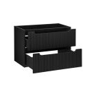 Set Kabinett Comad Nova Black NOVA BLACK D2 82-80-2S, Waschbecken Comad Sky 3 SKY 3 80CM DP (E-8099-3-80)