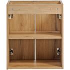 Set Unterschrank Comad Nova Oak NOVA OAK A 82-50-2D, Waschbecken Comad Gaja UN-GAJA35-SW 78570A(35), NOVA WHITE 89-50