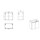 Set Kabinett Comad Nova Oak NOVA OAK A 80-03-2D(W80-01A), Kabinett Comad Nova Oak NOVA OAK A 82-60-2D, UN-WIKI-SW, NOVA OAK A 89-60