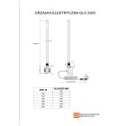 Set Elektrischer Heizkörper Luxrad Kastor Elektro KAST7654809003ERG, Elektro-Heizstab Luxrad GLX GLX200B