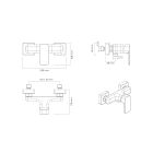 Set Duschbatterie Oltens Hadsel 33006300, Duschhalter Oltens Hald 37403300, 37200300, 37111300