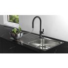 Set Tegranit-Spüle Teka Square 115230025, Küchenarmatur Teka Oval 116020015