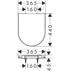 Set WC-Becken Hansgrohe EluPura S 62024450, Toilletensitz Hansgrohe EluPura Original S 60148450