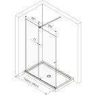 Set Montagesatz Excellent Ortigo KAEX.5012.1014.CR, Duschtüren Excellent Ortigo KAEX.5007.01.1200.LP1/2, KAEX.5007.01.1200.LP2/2, KAEX.5022800, KAEX.5022.CR