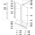 Set Montagesatz Excellent Ortigo KAEX.5012.1014.CR, Duschtüren Excellent Ortigo KAEX.5007.01.1400.LP1/2, KAEX.5007.01.1400.LP2/2, KAEX.5022900, KAEX.5022.CR