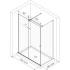 Set Montagesatz Excellent Ortigo KAEX.5012.1014.CR, Duschwand Excellent Ortigo KAEX.5022.1000, KAEX.5007.01.1200.LP1/2, KAEX.5007.01.1200.LP2/2, KAEX.5022.CR