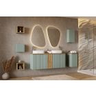 Set Kabinett Comad Nova White NOVA WHITE 82-60-2S, Waschbecken Comad Beyond BEYOND 5 WHITE ( E-6564 ), NOVA OAK A 89-60