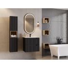 Set Kabinett Comad Nova Oak NOVA OAK A 82-80-2S, Waschbecken Comad Dance White CFP-8009DANCE80DP