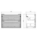 Set Kabinett Comad Nova Cashmere NOVA CASHMERE 82-80-2S, Waschbecken Comad Beyond BEYOND 5 WHITE ( E-6564 ), NOVA OAK A 89-80