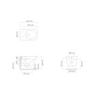 Set WC-Becken Oltens Hadsel 42039000, Toilletensitz Oltens Hadsel 45118000