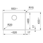 Set Granitspüle Franke Maris 125.0716.375, Küchenarmatur Franke Lina 115.0626.055