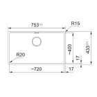 Set Granitspüle Franke Maris 125.0716.377, Küchenarmatur Franke Pescara L Slide-In 115.0538.940