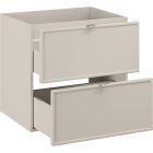 Set Kabinett Comad Bella Cashmere BELLA CASHMERE 82-60-46-2S, Waschbecken Comad Fly FLY WHITE GLOSS UM 60-46 DP ( E-8073-60 )