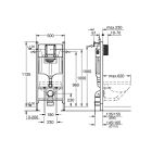 Set Unterputzrahmen Grohe Solido 38971000, WC-Becken mit Absenkautomatik-Sitz Hagser Beno HGR10000042