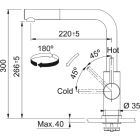 Set Küchenarmatur Franke Smart Glenda 115.0706.986, Flüssigkeitsspender Franke Atlas 112.0717.084