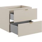 Set Kabinett Comad Dalia Cashmere DALIA CASHMERE 82-60-46-2S, Naphtha-Arbeitsplatte Comad Nordic Cremona CREMONA 89-60-46 M