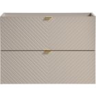 Set Kabinett Comad Viva Cashmere VIVA CASHMERE 82-80-2S, Waschbecken Comad Lola UN-LOLA-GW, NOVA OAK A 89-80