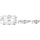 Set Kabinett Comad Bella Cashmere BELLA CASHMERE 82-80-46-2S, Waschbecken Comad Fly FLY WHITE GLOSS UM 80-46 DP ( E-8073-80 )