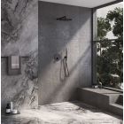 Set Badewannen- und Duscharmatur Kronenbach Smart Push 19044002SM, Kopfbrause Kronenbach Supra 2.0 153765001904SMN, 01900190KBN, 27409002SMKB, 28276000KBSM, 28628002SMKB, 27500001 KB