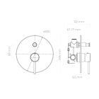 Set Badewannen- und Duscharmatur Oltens Molle 34100910, Kopfbrause Oltens Vindel 37006910, 39402910, 39304910, 37102910, 37200910