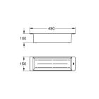 Set Granitspüle Grohe K400 31639AP0, Tropfeinsatz Grohe 40853SD0, 40854SD0, 31368001
