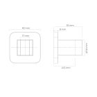 Set Duschbatterie Oltens Hadsel 33006100, Duschhalter Oltens Hald 37403100, 37200100, 37111100