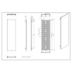 Set Elektrischer Heizkörper Luxrad V-line Elektro VLI18005009005MATERG, Elektro-Heizstab Luxrad GLX GLX800CZ