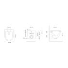 Set WC-Becken Oltens Hamnes 42021300, Toilletensitz Oltens Hamnes 45100300