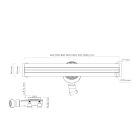 Set Linearer Ablaufrost Oltens Langan Slim 30014300, Abdeckung Linienablauf Oltens Langan Slim 30018100