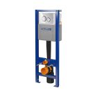 Set WC-Becken mit Absenkautomatik-Sitz Cersanit Zen S701-428, Verdeckter Rahmen mit Betätigungsplatte Cersanit S701-778