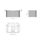 Set Kabinett Oltens Hamnes 60023000, Naphtha-Arbeitsplatte Oltens Hamnes 63013900