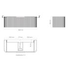 Set Kabinett Oltens Hamnes 60025900, Naphtha-Arbeitsplatte Oltens Hamnes 63015900