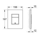 Set WC-Becken mit Absenkautomatik-Sitz Grohe Start 103848SH00, Unterputzrahmen Grohe Solido 38971000, 38966KV0