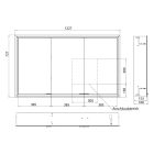 Set Kabinett Kronenbach Cube 2.0 KB100212CR, Unterputz-Montagerahmen für Spiegel Kronenbach Cube 2.0 NU1000032NU
