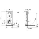 Set WC-Becken mit Absenkautomatik-Sitz Laufen Pro A H8669560000001, Unterputzrahmen Laufen Ineo H9201140000001