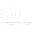 Set Unterschrank Oltens Lun 60034060, Waschbecken Oltens Kalla 40208900