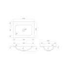 Set Unterschrank Oltens Lun 60027000, Waschbecken Oltens Kalla 40209000