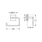 Set Klopapierhalterung Grohe Start Cube 40978DC0, Kleber Grohe QuickGlue 41127000